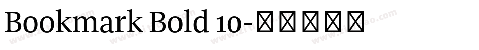 Bookmark Bold 10字体转换